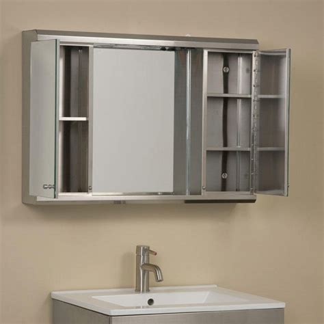 stainless steel mirror cabinet|mirror cabinet above bathroom sink.